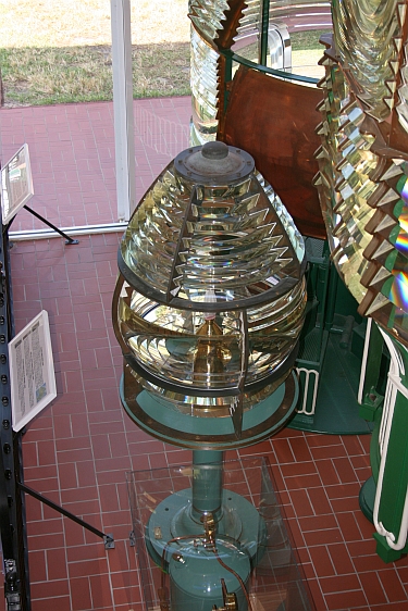 Lighthouse beacon at the Ayres Davies Lens Exhibit Building
